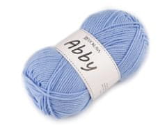 Pletena preja Abby 100 g - svetlo modra