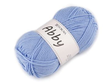 Pletena preja Abby 100 g - svetlo modra
