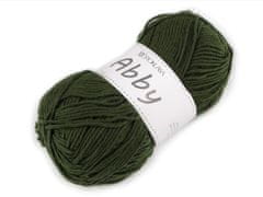 Pletena preja Abby 100 g - temno zelena