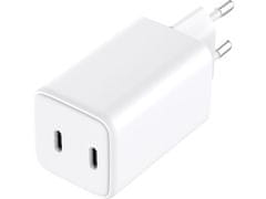 Noname Sandbergov polnilec za izmenični tok z dvojnim USB-C PD65W EU