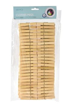 Oblačilni žebljički iz bambusa (100 kosov)