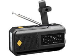 Noname Sandberg Surviovor All-in-1 2000 mAh, FM/AM radio z dodatnimi funkcijami, črna
