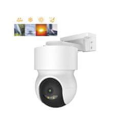 iGET HOME kamera CS8 White - Brezžična zunanja kamera 2K, samodejno sledenje, zaščita IP65, zvok
