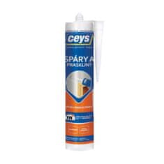 Ceys Akrilna tesnilna masa za fuge in razpoke 280ml BELA mat.