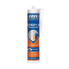 Ceys Akrilna tesnilna masa za fuge in razpoke 280ml SHE mat.