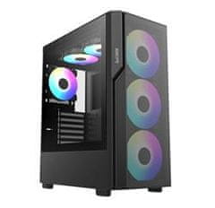 1stCool GAMER 5, ohišje ATX, 3x ARGB ventilator, USB3.0, USB-C, črno