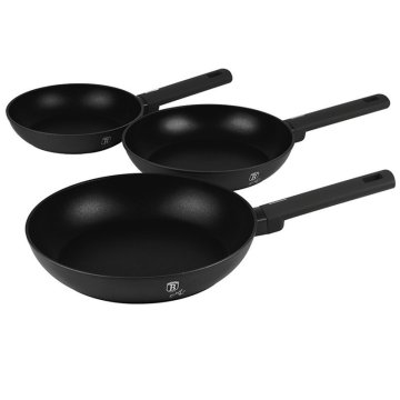 Berlingerhaus Komplet ponvic s titanovo površino 3 kosi Matte Black Collection BH-8195