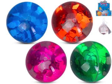 Hmelj 6 cm z bleščicami - mešanica barv (zelena, modra, rdeča, roza)