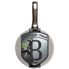 Berlingerhaus Ponev z odstranljivim ročajem in marmornato površino 28 cm Shiny Black Edition BH-7154