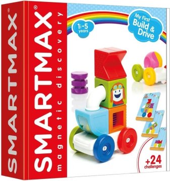 SmartMax Magnetni gradbeni set Moj prvi Gradi in vozi 10 kosov