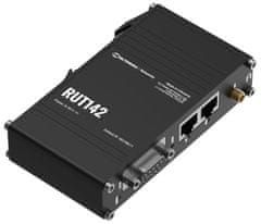 Teltonika RUT142 industrijski usmerjevalnik, 2x Eth 10/100, RS232, Wi-Fi