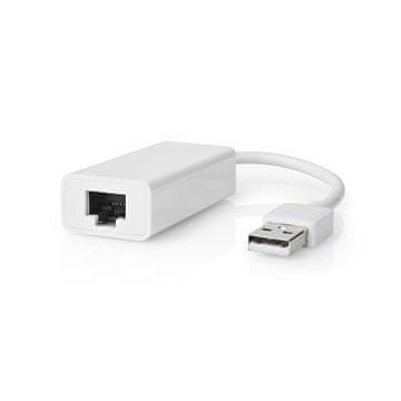 Nedis CCGB60950WT02 - Omrežni adapter USB | USB 2.0 | 100 Mb/s | Vtič USB-A | Vtičnica RJ45 | 0,20 m | Bela