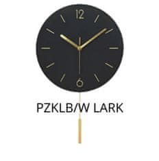 Platinet NADOMESTITEV KROŽNE URE LARK BLACK, tihi mehanizem, elegantno nihalo