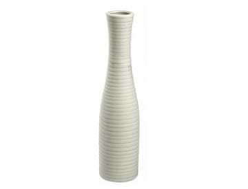 Vaza BOTTLE GROOVE keramika d8x32cm