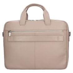 Usnjena torba za prenosni računalnik 333-1 BEIGE-FOSSIL
