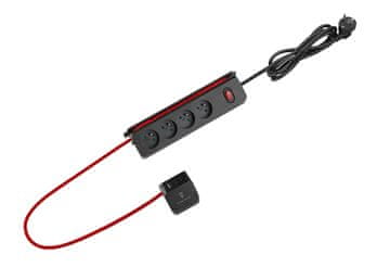 Viking Razširitvena vtičnica z USB R43S/Output:4xAC,1xUSB-A,2x-USB-C/1,4 m kabla in 1,28 m kabla