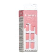 KISS Samolepilni nohti imPRESS Color Pretty Pink 30 kosov