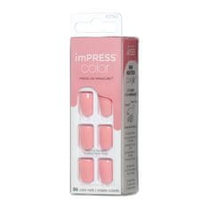 KISS Samolepilni nohti imPRESS Color Pretty Pink 30 kosov
