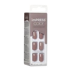 KISS Samolepilni nohti imPRESS Color Taupe Prize 30 kosov