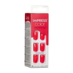 KISS Samolepilni nohti imPRESS Color Corally Crazy 30 kosov
