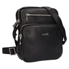 Lagen Moška usnjena crossbody torba