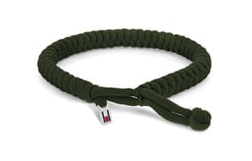 Tommy Hilfiger Kaki najlonska pletena zapestnica Alex 2790594