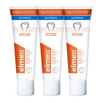 Elmex Belilna zobna pasta Caries Protection Whitening 3 x 75 ml