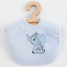 NEW BABY Otroški bombažni slinček Happy Elephant blue