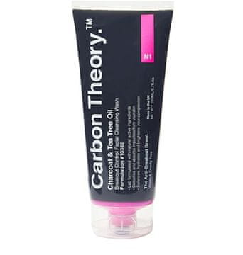 Carbon Theory Gel za čiščenje obraza z oljem oglja in čajevca proti izcedkom (čistilni gel za obraz) 200 ml