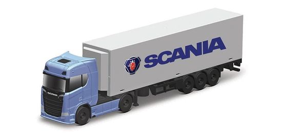 Maisto - Mini delovni stroji, prikolica za prevoz zabojnikov Scania 770S