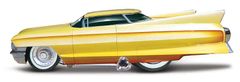 Maisto - Muscle Machines - Gene Winfield's 1961 Cadillac Maybelline, 1:64