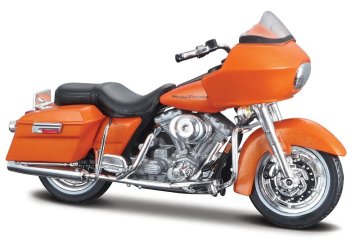 Maisto - HD - Motorno kolo - 2002 FLTR Road Glide, kovinsko oranžna, 1:18