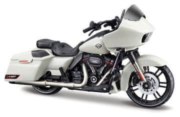 Maisto - HD - Motorno kolo - 2018 CVO Road Glide, sivo-belo, 1:18