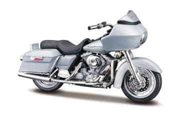 Maisto - HD - Motorno kolo - 2002 FLTR Road Glide, kovinsko siva, 1:18