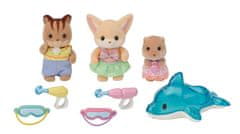 Sylvanian Families Zabava ob bazenu Baby Trio