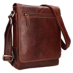 Lagen Moška usnjena crossbody torba