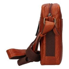 Lagen Moška usnjena crossbody torba