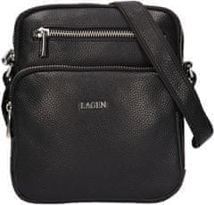 Lagen Moška usnjena crossbody torba
