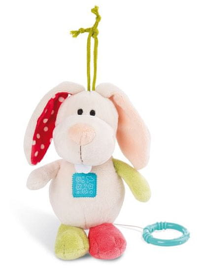 NICI MFN plišast zajec za obešanje s strojem za igrače, 18 cm