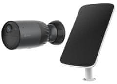 EZVIZ set IP kamera BC1C 4K/ bullet/ Wi-Fi/ 8Mpix/ zaščita IP65/ objektiv 2,8 mm/ H.265/ IR 15 m/ črna + sončna plošča F