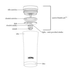 Thermos Vodoodporen termo vrč - črn 470 ml