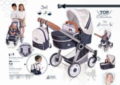 Rappa Otroški voziček DeCuevas 80537 zložljiv za lutke 3 v 1 z nahrbtnikom TOP Collection 2020 - 70 cm