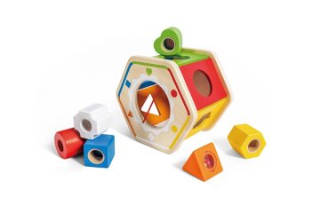 Hape Lesena sestavljanka z geometrijskimi oblikami