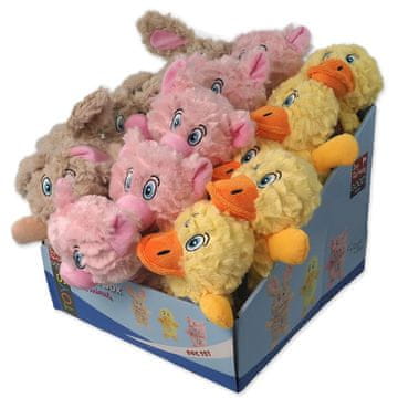 Igrače Pes Fantazija Igralna škatla Kmetijske živali piskanje mešanica 21cm 24 kosov