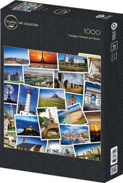 Grafika Kvadratna sestavljanka Jadranje po Franciji 1000 kosov