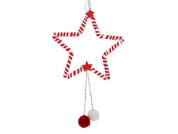 HIT OKRASNA ZVEZDA 20LED S ČASOVNIKOM, 20 CM