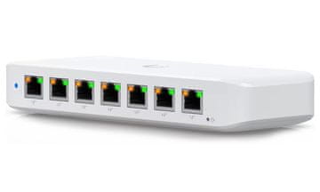 Ubiquiti UniFi Switch Ultra 210W - 8x GbE, 1x PoE++ vhod, 7x PoE+ izhod (proračun PoE 202W)