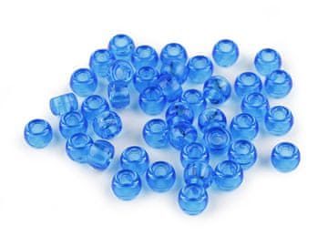Plastične kroglice 9x6 mm - kraljevsko modra (500 g)