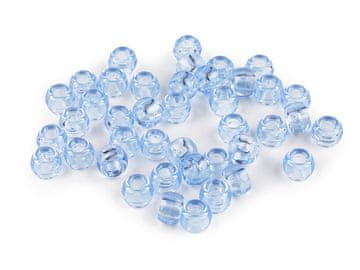 Plastične kroglice 9x6 mm - svetlo modre (500 g)