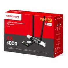 Mercusys MA80XE AX3000 WiFi6 BT PCIe Ad.